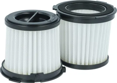 Produktbild von vhbw 2 Staubsaugerfilter kompatibel mit Worx WX030, WX030.9 Staubsauger - HEPA-Filter Schwarz Weiß