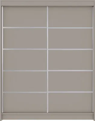 Produktbild von MIRJAN24 Schwebetürenschrank Camino IV, Garderobe mit zwei Türen, Kleiderschrank (Farbe: Cashmere, ohne Beleuchtung)