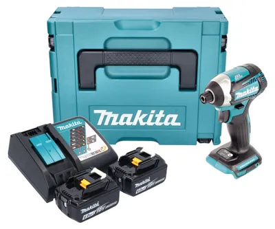 Obrázok produktu pre Akumulátorový rázový uťahovák Makita DTD 154 RGJ 18 V 175 Nm 1/4" bez kefiek + 2x akumulátor 6,0 Ah + nabíjačka + Makpac
