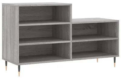 Obrázok produktu pre vidaXL Stojan na topánky Grey Sonoma 102x36x60 cm Drevo Materiál