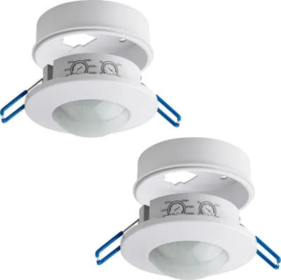 Produktbild von 2x Bewegungssensor Unterputz Aufputz 360° Einbau Decken Montage IR Sensor SEBSON