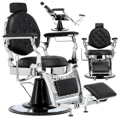 Produktbild von Barbierstuhl Logan - Hydraulischer Friseurstuhl für Barbershop und Friseursalon Barberking
