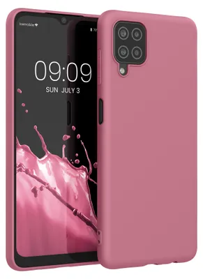 Produktbild von kwmobile Handyhülle für Samsung Galaxy A12 Hülle - TPU Case - Kabelloses Laden - Schutzhülle Cover in Dark Rose
