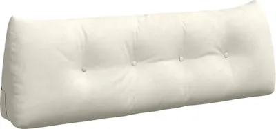 Zdjęcie produktu dla vidaXL Poduszka pod plecy Kremowa 140 x 24 x 50 cm Aksamitna