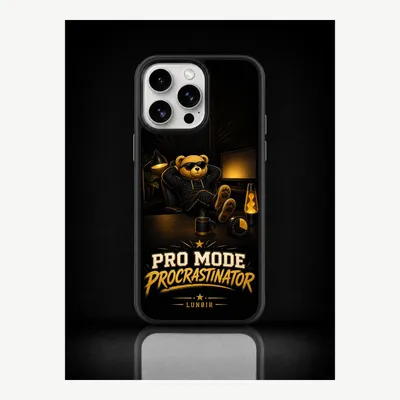 Image de Coque pour iPhone 15 Pro Max, étui de protection pour téléphone avec motif "procrastination" – LUNØIR ©