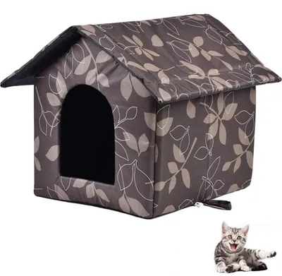 Produktbild von Katzenhaus Outdoor Winterfest Wasserdicht 33 x 30 x 35 cm