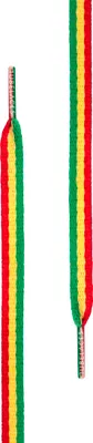 Image de Urban Classics Blanc Chaussures plates lacets rasta - 140cm
