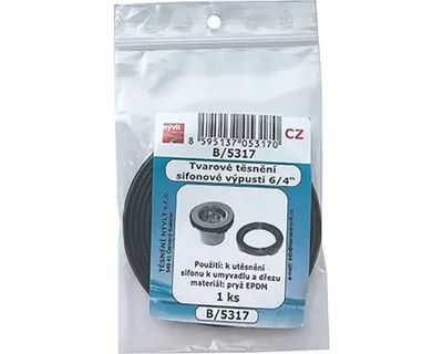 Obrázek produktu pro Tvarové těsnění sifonových výlevek 6/4"