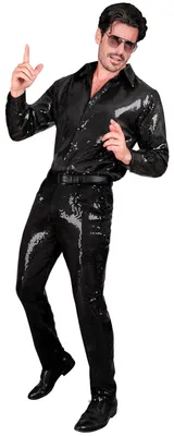 Image de W WIDMANN MILANO - Mode pour fêtes - Pantalon à paillettes étincelantes pour hommes