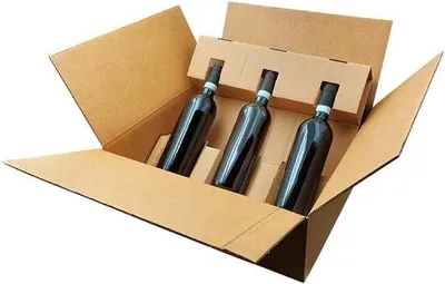 Produktbild von Versandbox für Flaschen - Versandsets 10 Stück
