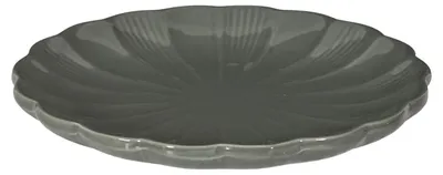 Produktbild von HowHomely | Dessertteller - Teller - grau 20cm - aus Keramik - Essteller - Flachteller - Kuchenteller