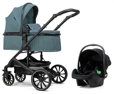 Produktbild von Pixini Kalani Kinderwagen Set 3in1 glossy petrol