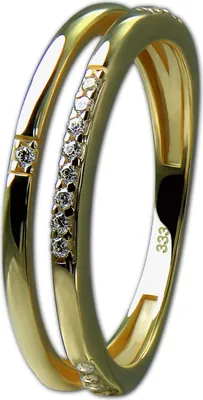 Produktbild von GoldDream Ring Gr. 56 17,8 GoldDream Ringe goldweiß Echt-Schmuck GDR537Y56