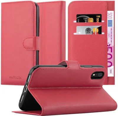 Image de Cadorabo Housse pour Apple iPhone XR Housse de protection rouge Etui pour téléphone portable Case Cover Fermeture magnétique