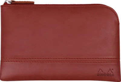 Produktbild von Rhodia Rhodiarama Etui aus Kunstleder Reißverschluss, 11x17 cm Mohnrot 116544C
