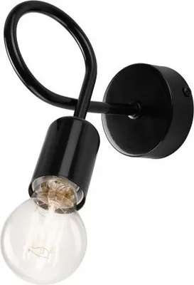 Obrázek produktu pro Nástěnná lampa černá kovová moderní design mladé bydlení E27 nástěnné světlo obývací pokoj MADALYNN