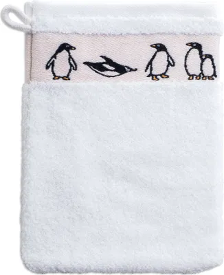 Produktbild von grace grand spa Waschlappen im 3er-Pack Kids mit niedlichen Tier-Motiven Weiß One Size