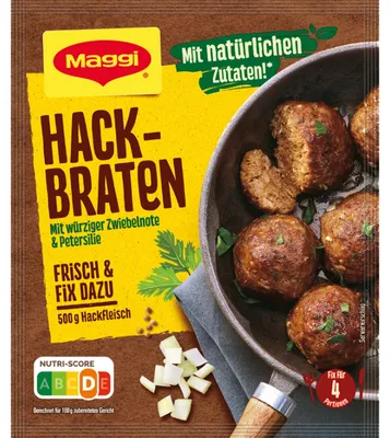 Image de Maggi Fix pour Rôti de viande hachée avec une note épicée d'oignons et de persil 70g
