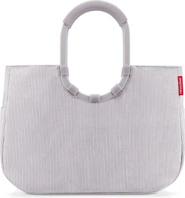 Obrázok produktu pre Reisenthel loopshopper L, Plátená taška, Biela, Hliník, Vzor, Bodový vzor, 25 L