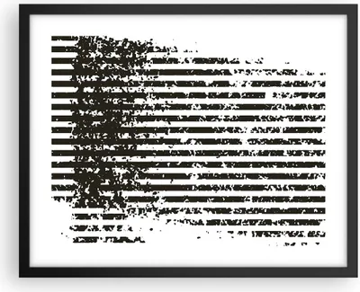 Produktbild von Gerahmtes Poster - Schwarzer Rahmen - Abstraktion Schwarz Gürtel - 50x40 cm - Wand Bild - Wanddeko - Wandbilder - Kunstposter - Wandposter - Bilderrahmen - Bilder - Kunstdruck - P2BAA50x40-4855