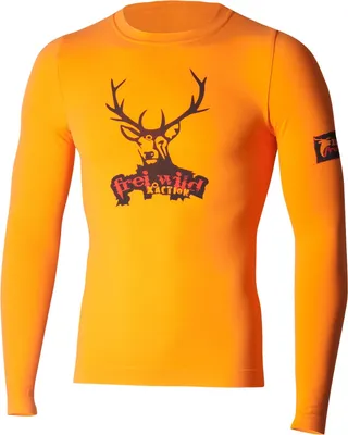 Produktbild von Lenz Herren Longsleeve Ski Shirt Freiwild, Orange , S/M