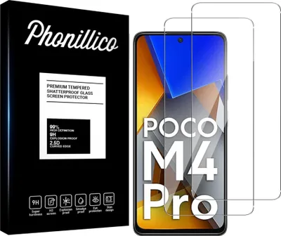 Immagine prodotto di Vetro temperato per Xiaomi Poco M4 PRO 4G [2 pezzi] Pellicola protettiva dello schermo Antigraffio vetro resistente Phonillico