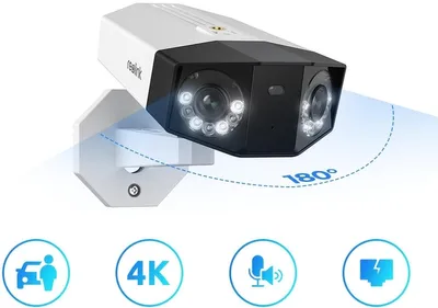 Produktbild von Reolink Duo Series P730, IP-Sicherheitskamera, Draußen, Kabelgebunden, Google Assistant, 560 lm, 6500 K