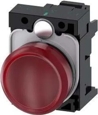 Produktbild von Siemens LEUCHTMELDER, ROT, Rot, IP67, IP69K, 43 g, 100 mm, 50 mm, 30 mm