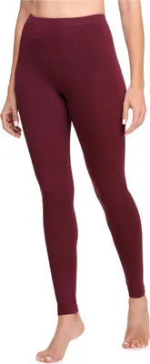 Image de Leggings longs en coton pour femmes Ladeheid LA40-133 (bordeaux, M)