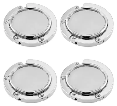 Produktbild von 4er Set Tisch-Handtaschenhalter Haken - Faltbare Halterung für Taschen, Antirutsch-Haken für Tisch, Halterung für Schreibtisch, Büro, Restaurant, Bar