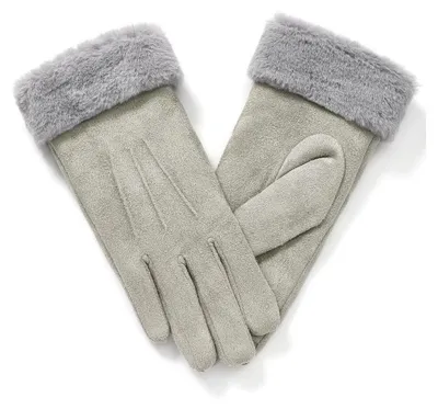 Produktbild von Handschuhe Damen Winter Warm Touchscreen Gefüttert S Grau