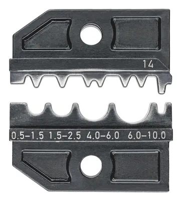 Obrázok produktu pre Krimpovacie lisy KNIPEX na neizolované káblové koncovky s kapacitou 0,5 - 10,0 mm2 Knipex (97 49 14)