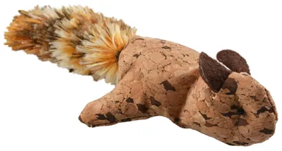 Produktbild von Duvo+ Katzenspielzeug Eichhörnchen mit Plüschschwanz braun