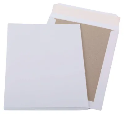 Produktbild von Papprückwandtaschen C5 weiß 162 x 229 mm ohne Fenster 10 Stück