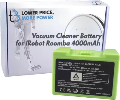 A product box and a vacuum cleaner battery.