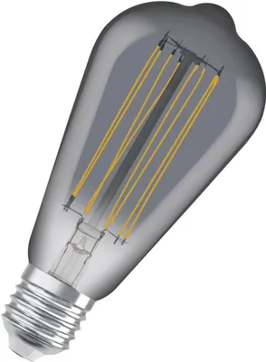 Produktbild von OSRAM Vintage 1906 LED CLASSIC SLIM Filament 11W 818 Rauchglas E27 Lampe 500lm 1800K warmweiss wie 42W dimmbar 4099854091001