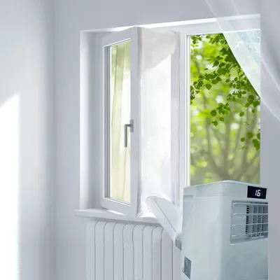 Produktbild von Abluftschlauch - Abluftschlauch für Klimaanlage - 200x150 cm - Fenster-und Türdichtungsset - für Klimaanlage, Luftentfeuchter, Wäschetrockner