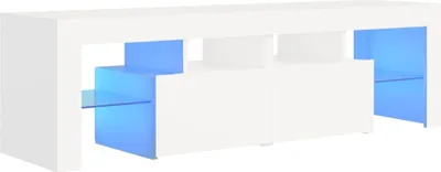 Produktbild von TV-Schrank mit LED-Beleuchtung Weiß 140x36,5x40 cm