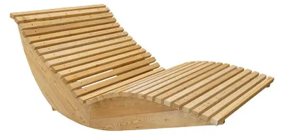 Obrázek produktu pro HOME DELUXE Dřevěné lehátko WOLGA – 120 cm | Dřevěné lehátko, zahradní lehátko, designové lehátko, lehátko na opalování