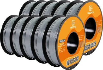 Zdjęcie produktu dla Szybki filament PLA, waga 10 kg, średnica 1,75 mm, srebrny