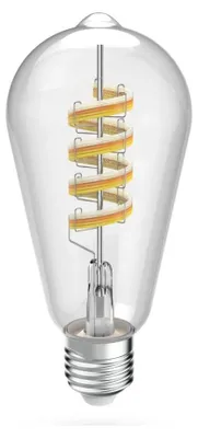 Produktbild von HAMA Smarte LED-Lampe, Matter, E27, Retro, Filament ST64, RGBW, dimmbar, mit App (00176643)