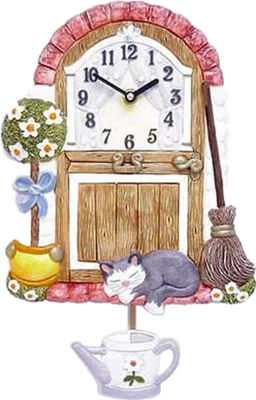 Produktbild von Küchenuhr Baum Besen Haus - Terrastudio Modell: 03.2911.p0