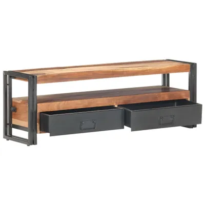 Obrázek produktu pro vidaXL TV skříňka 120x30x40 cm z masivního dřeva s povrchovou úpravou z palisandru
