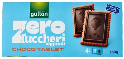Immagine prodotto di Zero Zuccheri aggiunti Biscotti Choco Tablet 150g - Gullon