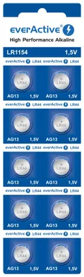 Obrázek produktu pro Aga Baterie EverActive Alkaline G13 LR44 LR1154 10ks