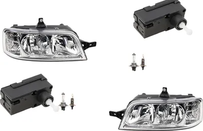 Zdjęcie produktu dla Johns, reflektory odpowiednie dla Fiat Ducato 244 02- z H7 H1 lewy prawy + serwomotor 1328426080 1337816080 0001328426080 1347692080 6208E3 13284250