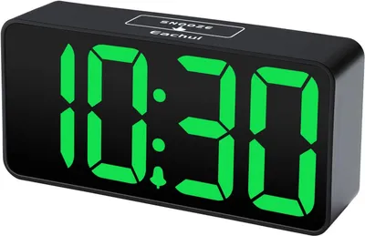 Obrázek produktu pro Digitální budík LED RGB s USB nabíjecím portem, velký displej, 8 barevných režimů, nastavitelná jas a hlasitost, odložená funkce, 12/24 hodinový formát