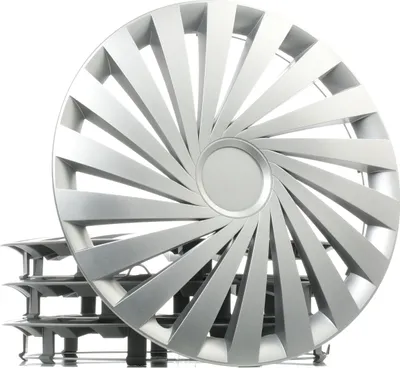 Produktbild von 15" Zoll Radkappen Silber Radzierblenden Radblenden EMPIRE 15 LEOPLAST