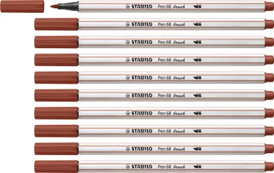 Obrázek produktu pro STABILO Prémiový fix s kartáčovým hrotem pro proměnlivou tloušťku čáry – Pen 68 brush –…