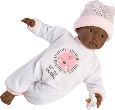 Produktbild von Llorens Mini Baby Puppe Cuquito Rosa dunkel mit Ton 30 cm